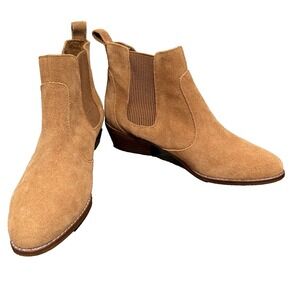 Gap Western Chelsea Ankle Boots Womens Size 6 Cognac Cowgirl Western Festival